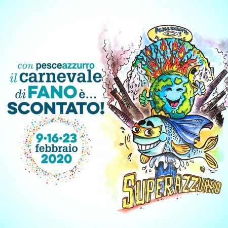 CON PESCEAZZURRO IL CARNEVALE DI FANO È SCONTATO, ANCHE NEL 2020